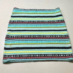 Forever 21 size L spandex skirt multicolored never worn